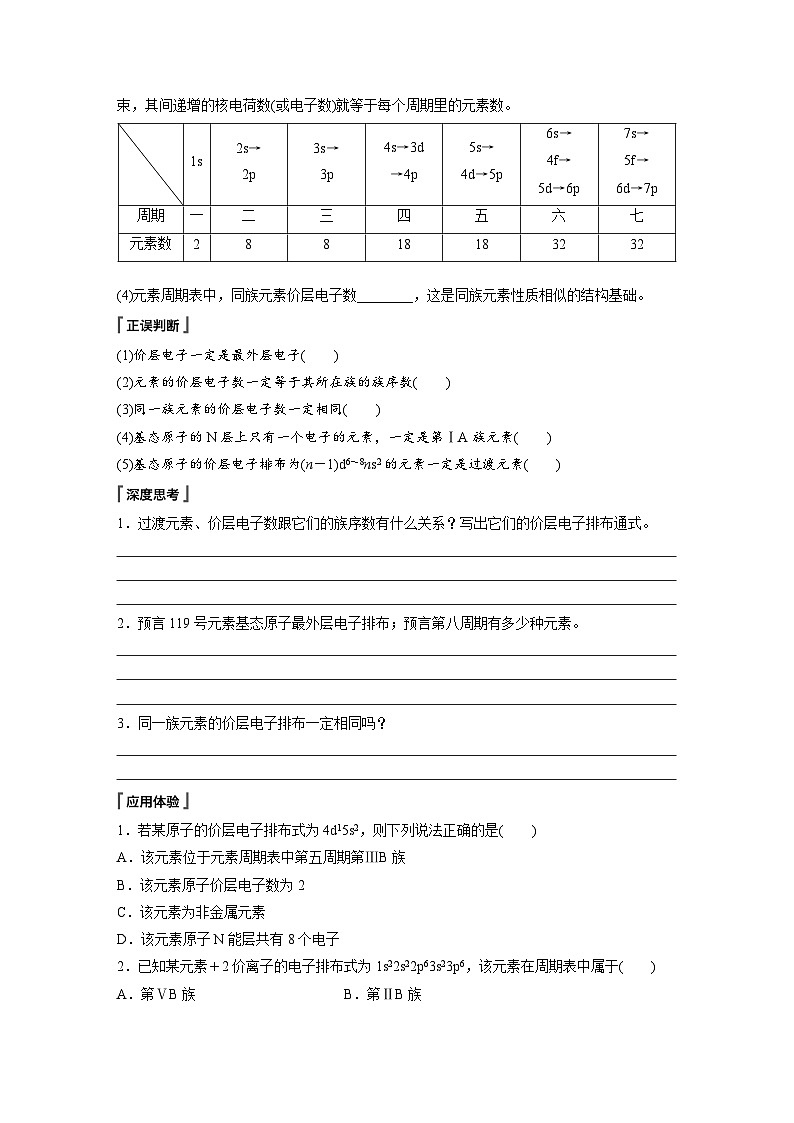 第一章   第二节　第1课时　原子结构与元素周期表（学习笔记）第2页