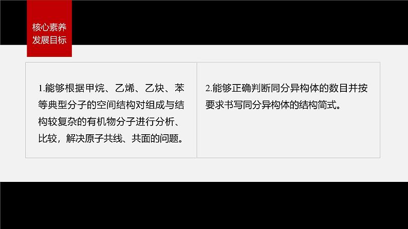 第二章 阶段巩固课1　有机物分子中原子共线、共面的判断及同分异构体的书写第3页