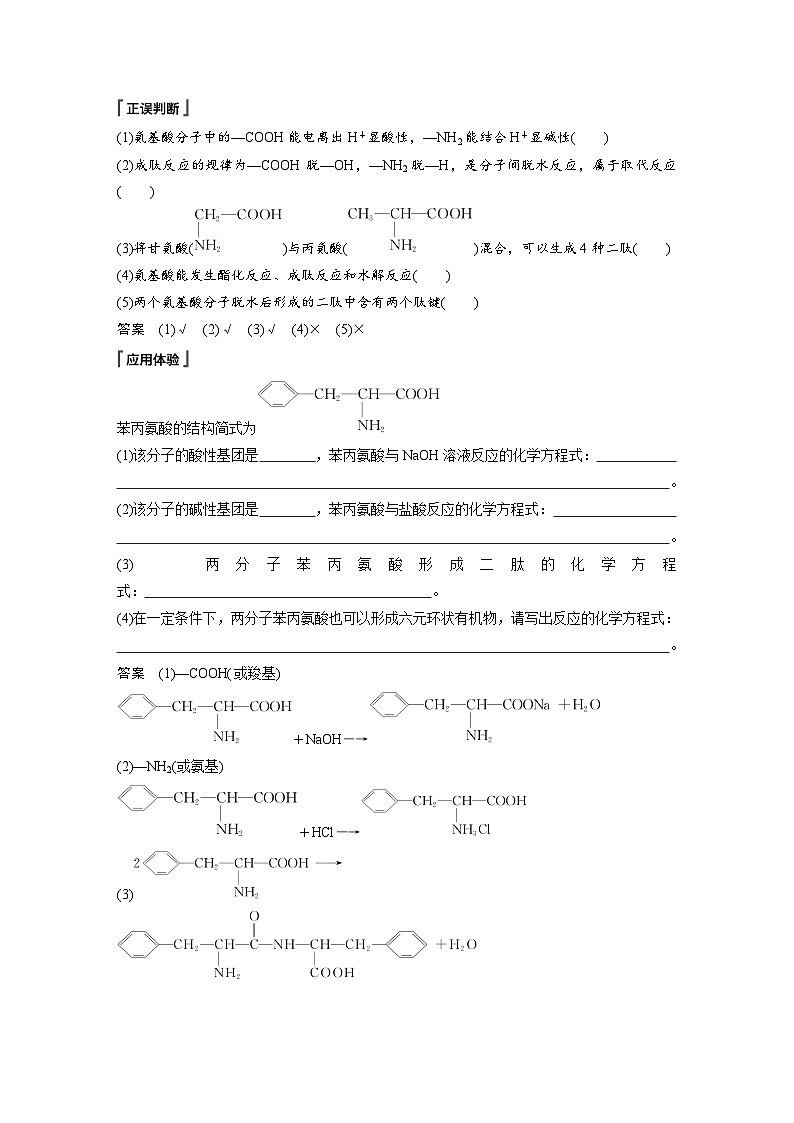 第四章 第二节　蛋白质（教师版）第3页