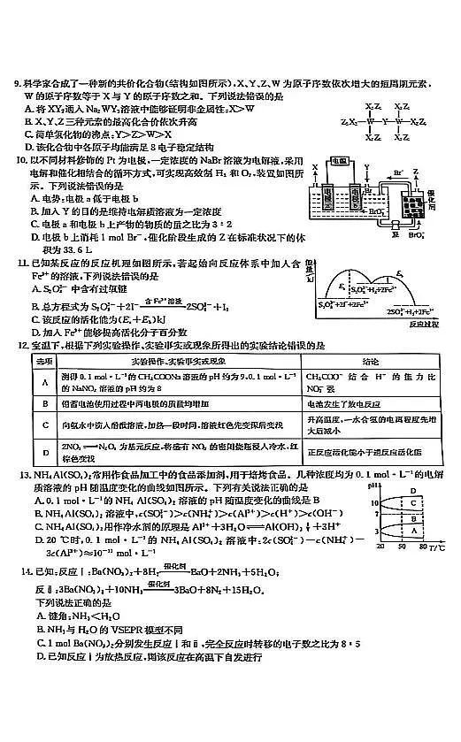 湖北省黄冈市2025届高三下学期核心预测卷化学第3页