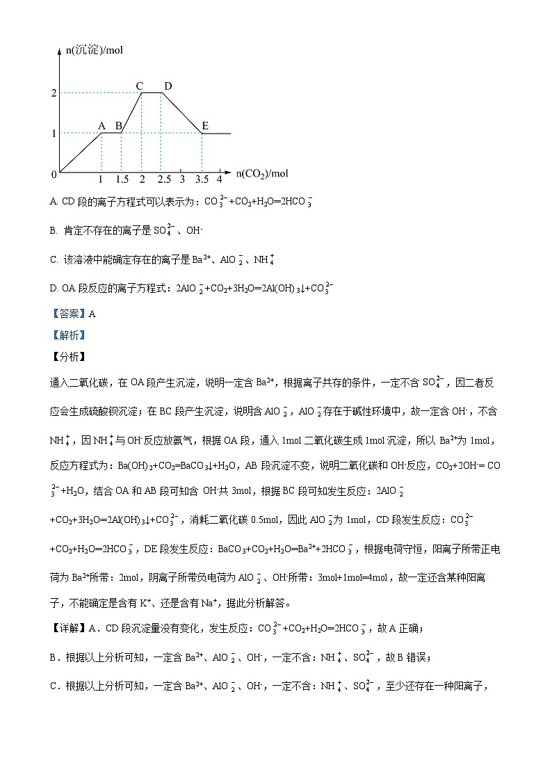 重庆市长寿中学校2024-2025学年高一上学期12月月考化学试题 Word版含解析第2页