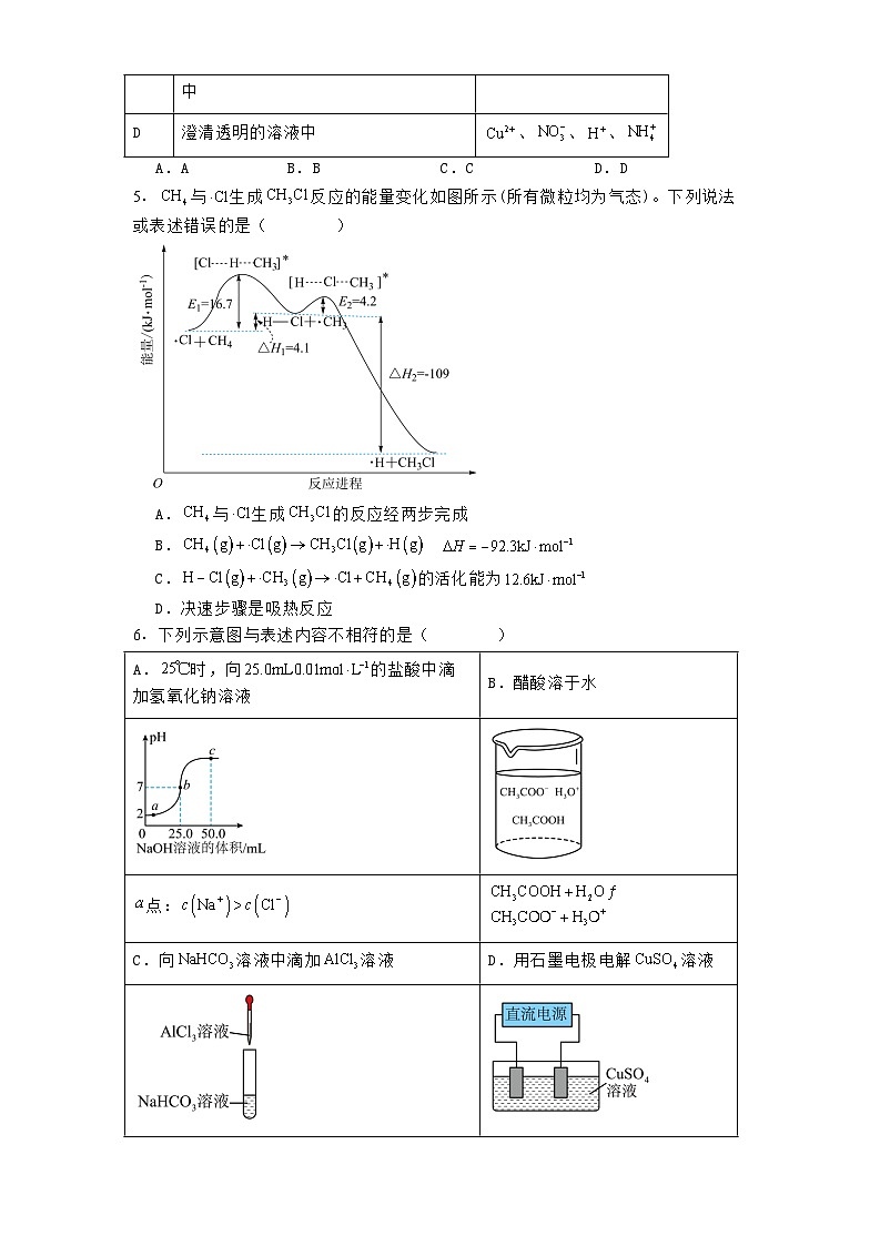 辽宁省点石联考2024-2025学年高二上学期期末考试 化学试卷【含答案】第2页