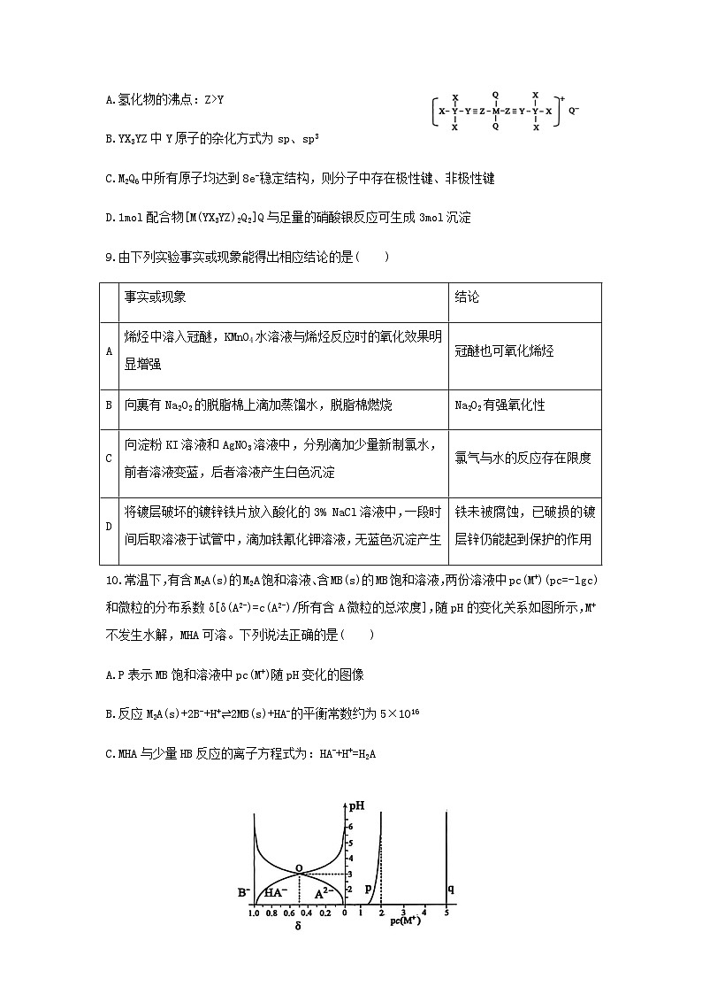 山东省济宁市2025届高三下学期第一次适应性检测化学试题（含答案）第3页