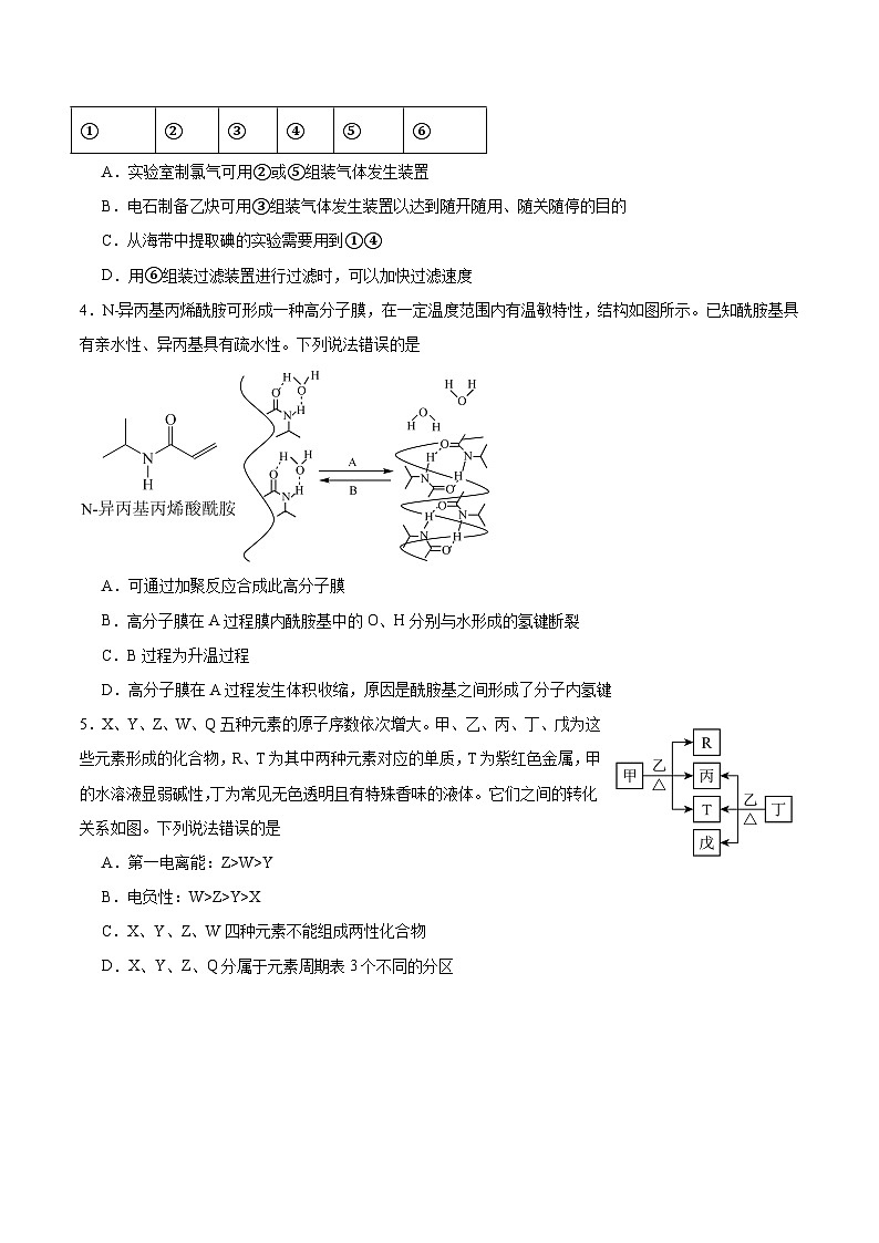 四川省遂宁中学2025届高三下学期二模化学试题（含答案）第2页