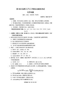 重庆西南大学附中2025届高三下学期3月月考-化学试题+答案