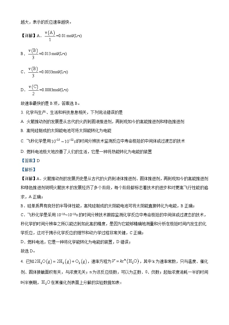 海南省部分学校2024-2025学年高一下学期第二次月考模拟考试化学试题（解析版）第2页