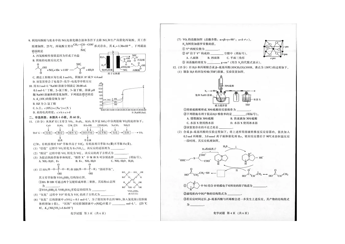 福建省龙岩市2023-2024学年高三上学期期末考试化学试题 附答案第2页