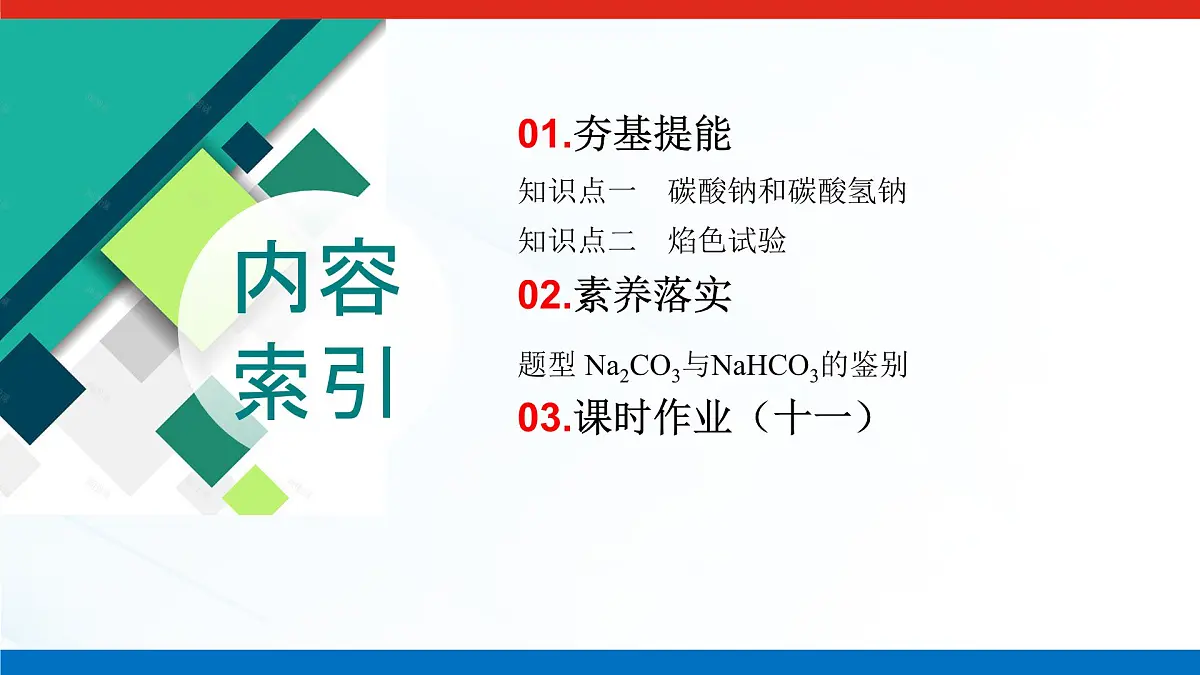 第二章 第一节 第三课时　碳酸钠和碳酸氢钠　焰色试验-2025年高中化学必修第一册同步课件第3页