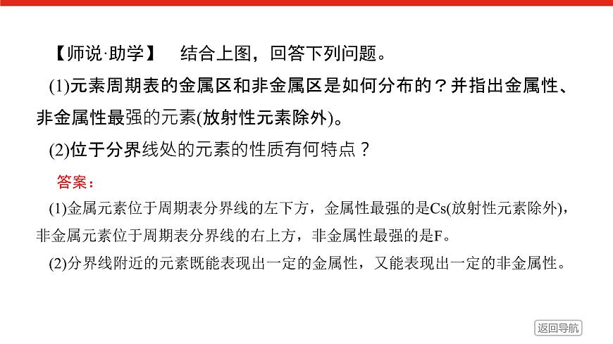 第四章  第二节  第二课时　元素周期表和元素周期律的应用-2025年高中化学必修第一册同步课件第6页