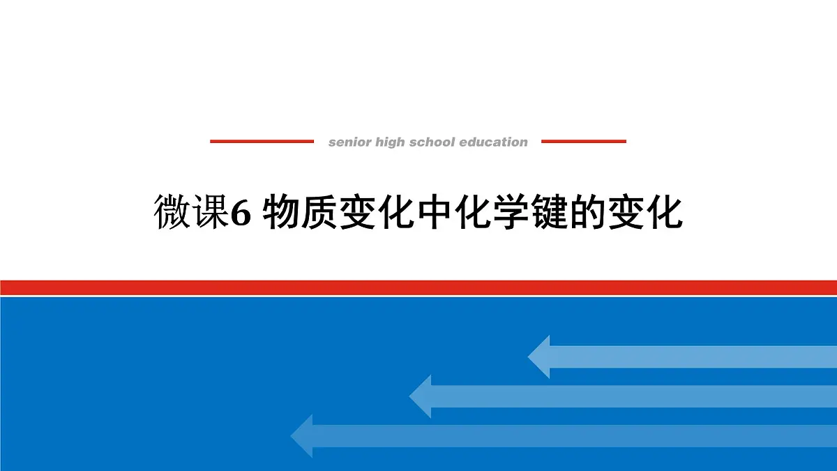 第四章 微课6 物质变化中化学键的变化1.化学反应过程-2025年高中化学必修第一册同步课件第1页