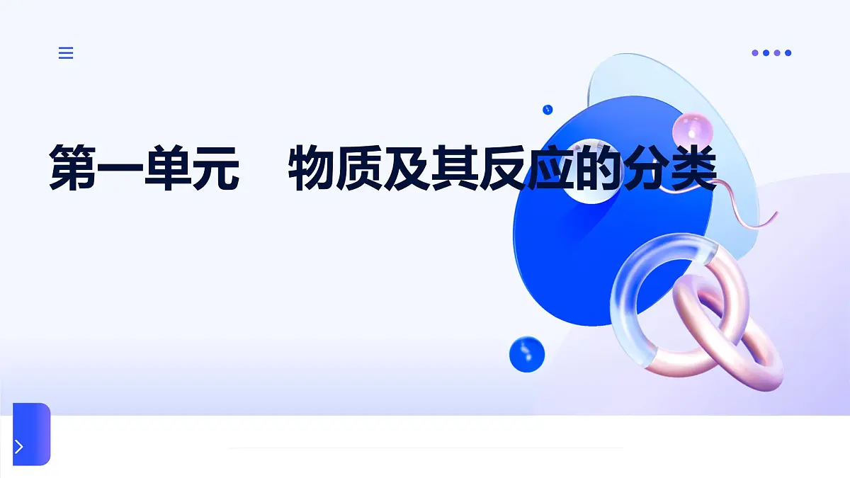 专题一 物质的分类及计量 第一单元　物质及其反应的分类 高一化学课件（苏教版2019）第1页