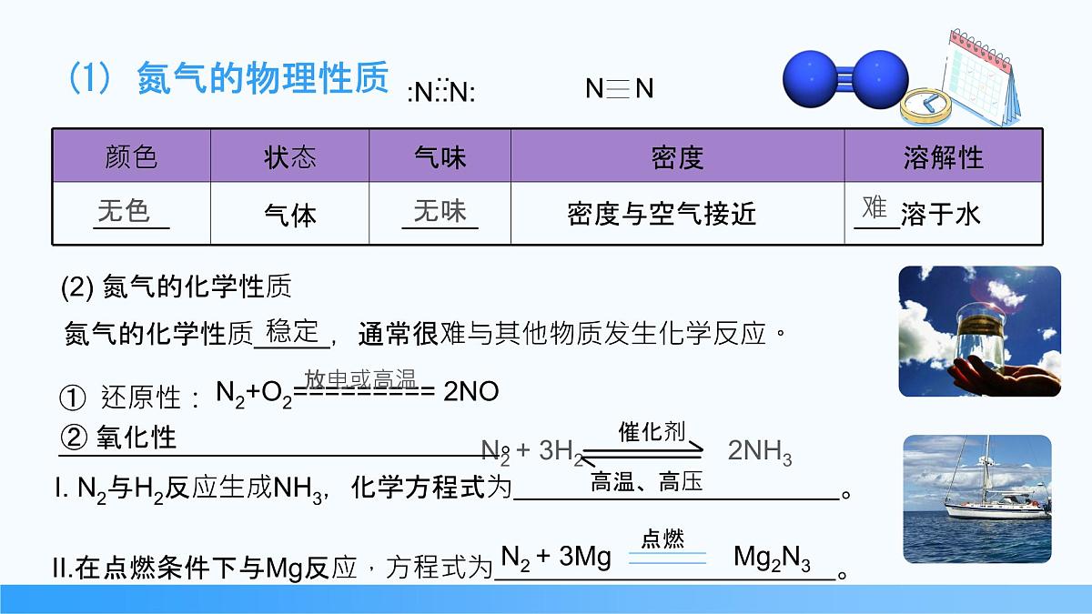5.2.1 氮气和氮氧化物  2024-2025学年高一下学期化学人教版（2019）必修第二册课件第5页
