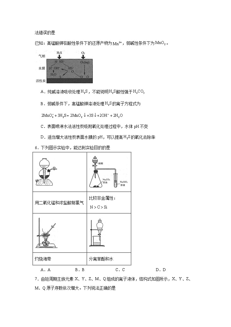 山东省名校考试联盟2024-2025学年高三下学期3月高考模拟考试化学试题（无答案解析）第2页