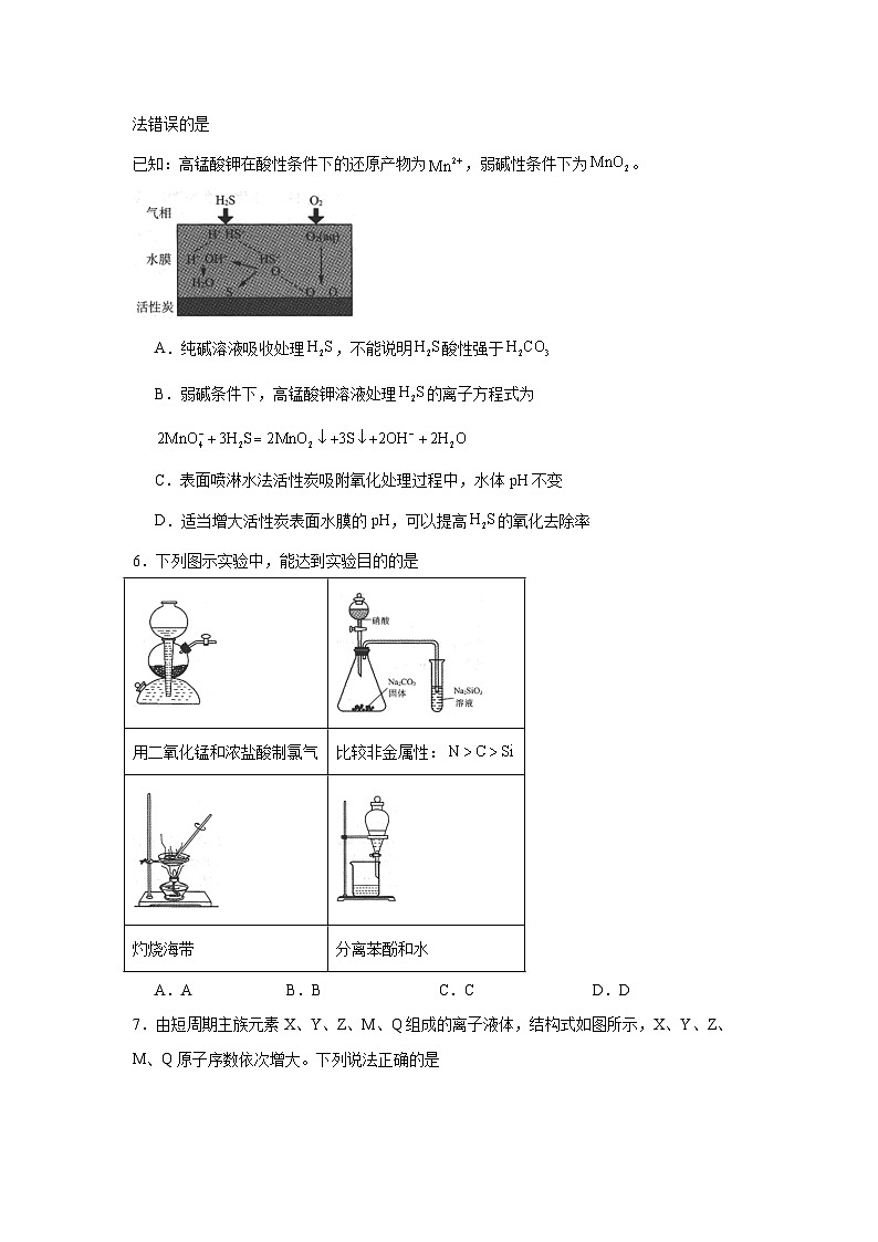 山东省名校考试联盟2024-2025学年高三下学期3月高考模拟考试化学试题（无答案）第2页