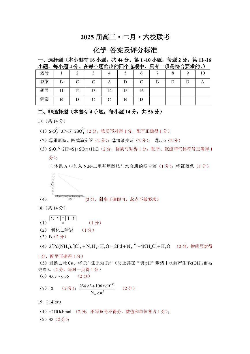 1_六校四联化学——参考答案第1页