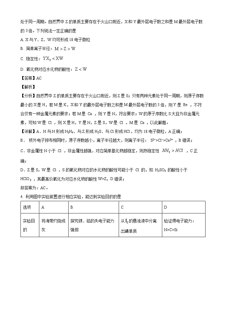 河南省南阳市淅川县第一高级中学2024-2025学年高一下学期3月考 化学试卷（含解析）第2页