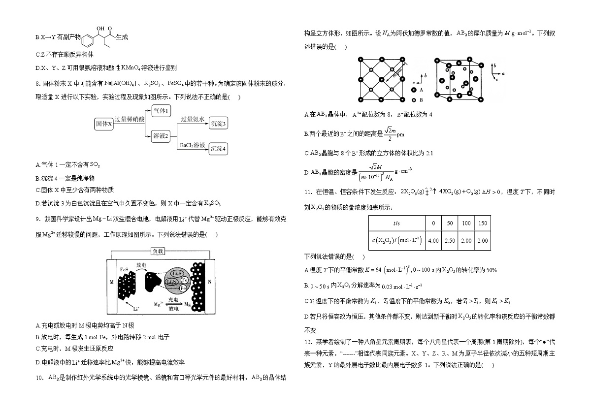 2025届高考化学考向核心卷 重庆专版1（word版）第2页