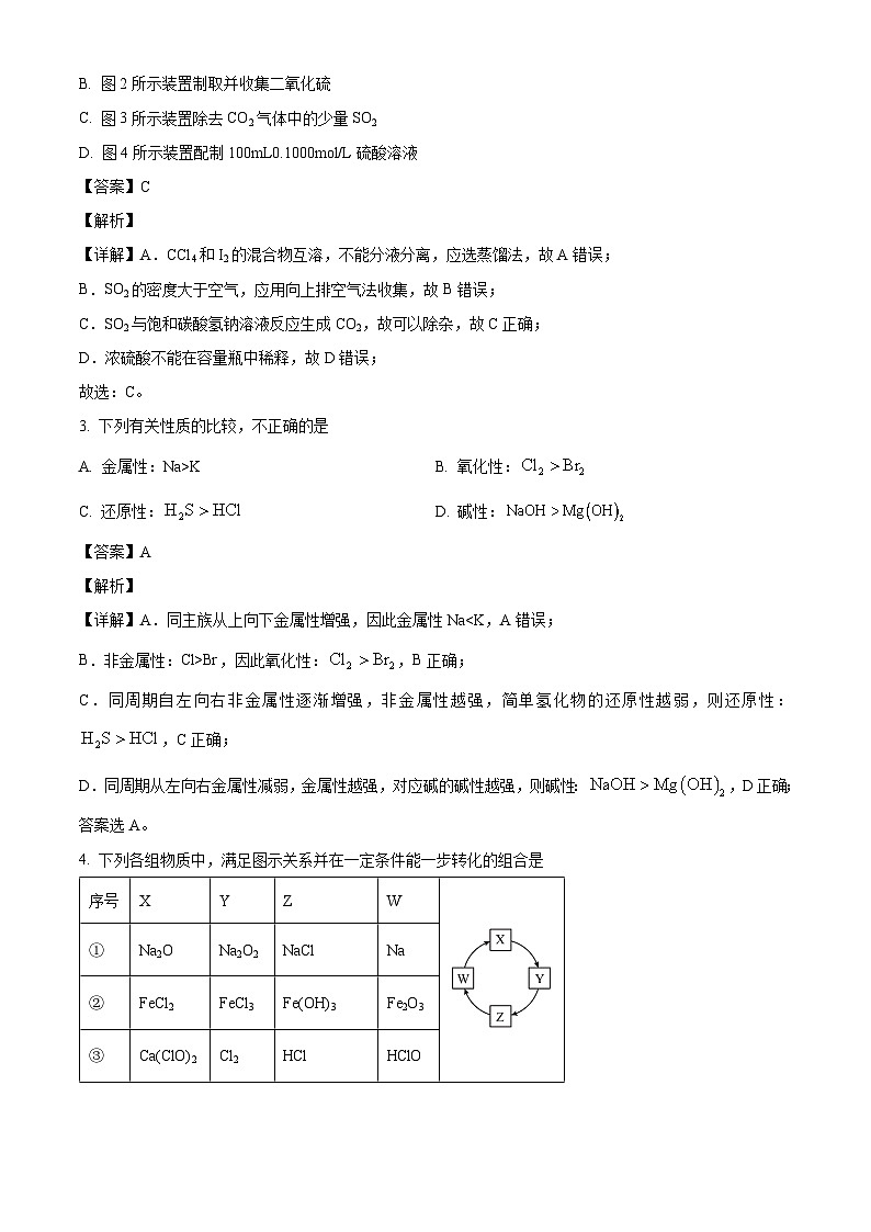 福建省莆田市莆田四中2024-2025学年高一下学期月考 化学试卷（含解析）第2页