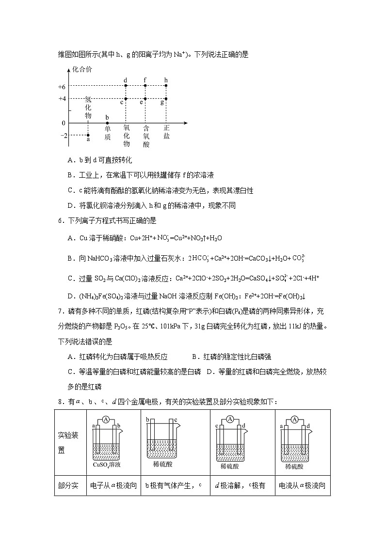 广西壮族自治区贵港市“贵百河”联考2024-2025学年高一下学期3月月考化学试卷（Word版附答案）第2页