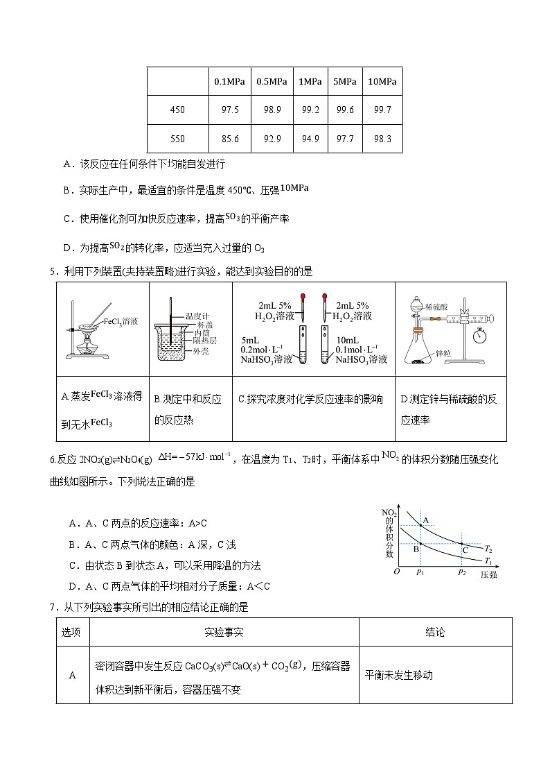 山东师范大学附属中学2024-2025学年高二下学期3月阶段检测化学试卷（Word版附答案）第2页