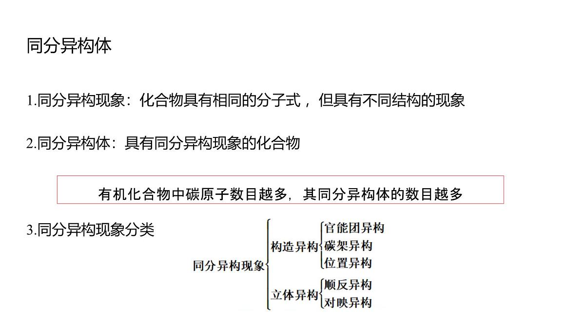 2025春高二化学人教版选择性必修3教学课件 1.1.3 有机化合物的同分异构现象第4页