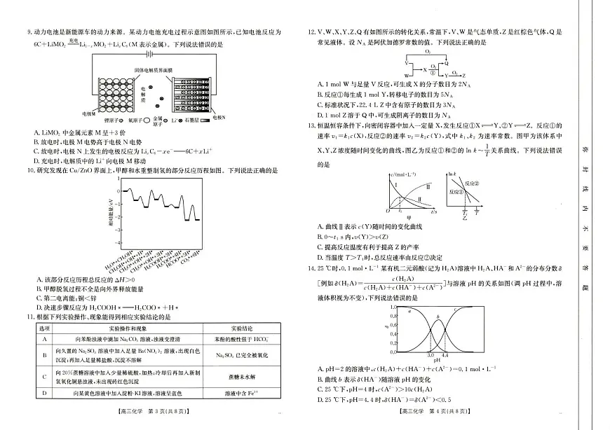 河南省新乡市2025届高三下学期第二次模拟考试化学试卷（含解析）第2页