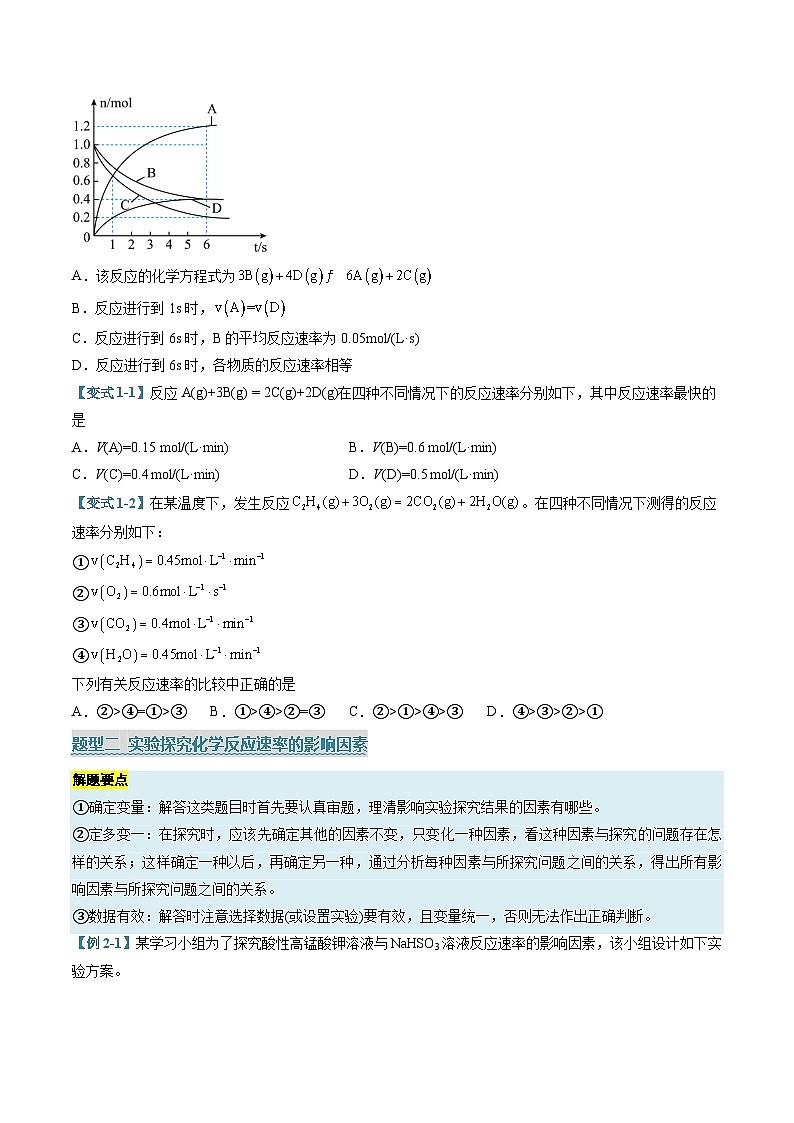 专题04 化学反应速率与限度（考题猜想）（9大题型）（原卷版）第2页