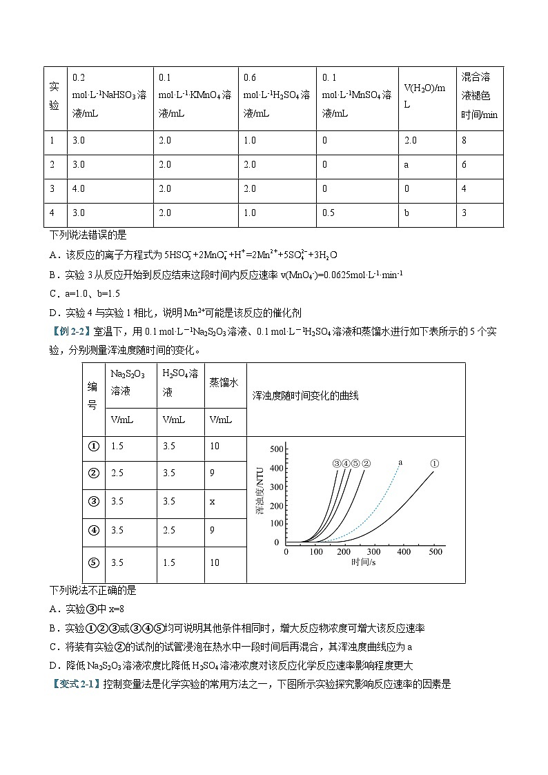 专题04 化学反应速率与限度（考题猜想）（9大题型）（原卷版）第3页