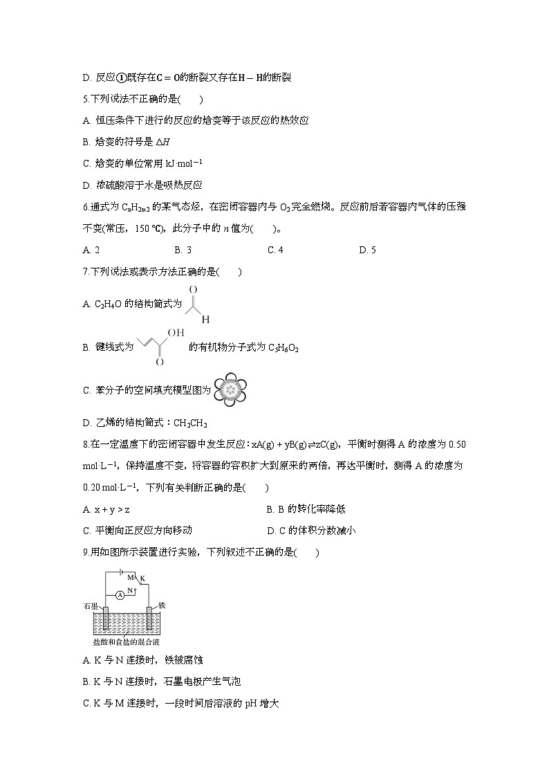 云南省红河州建水一中2024-2025学年高二上学期期末考试 化学试题第2页