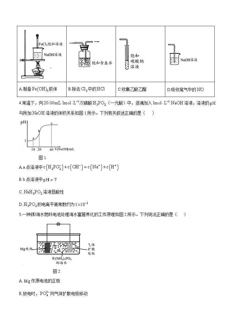 广东省大湾区2023-2024学年高三上学期1月联合模拟考试（一）化学 含答案第2页