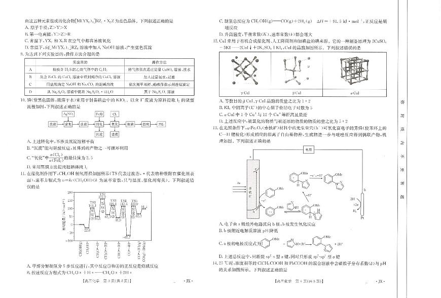 【化学】江西省2025届全国“优创名校”高三4月联考第2页