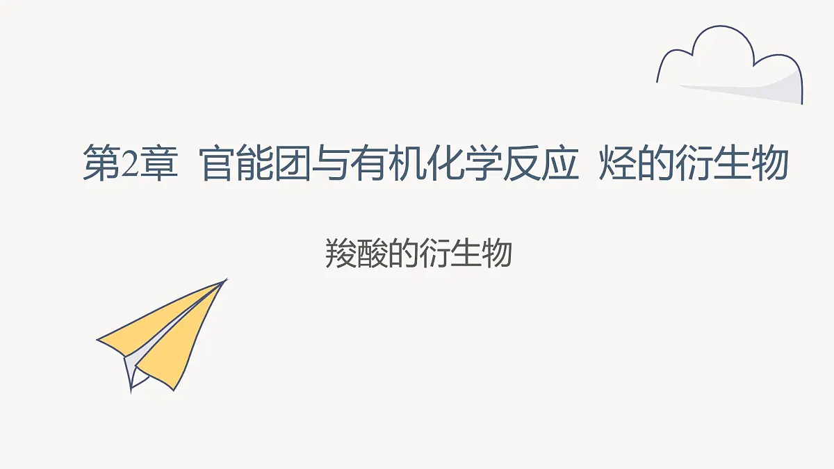 2.4 课时2 羧酸衍生物 课件 2024-2025学年高二化学鲁科版（2019）选择性必修3第1页