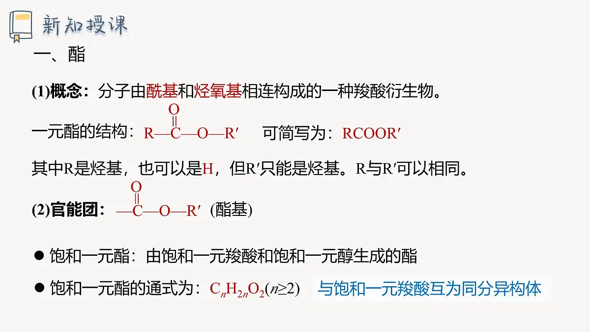 2.4 课时2 羧酸衍生物 课件 2024-2025学年高二化学鲁科版（2019）选择性必修3第4页