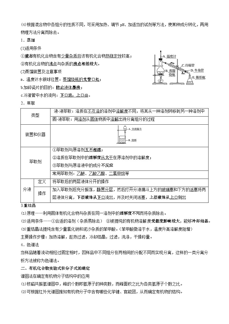 人教版（2019）高中化学选择性必修3期末复习知识点考点提纲 学案第3页