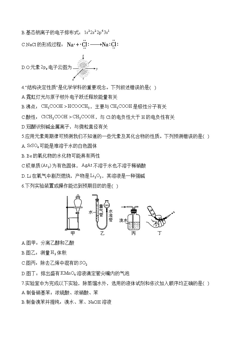 山东卷——2025届高考化学4月模拟预测卷（含解析）第2页