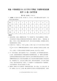 云南省昭通一中教研联盟2024-2025学年高二下学期期中质量检测化学试题（B卷）（PDF版，含解析）