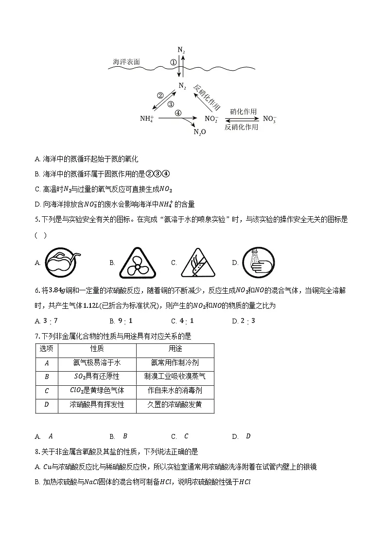新课标高考化学专题训练 《氮及其化合物》综合训练第2页