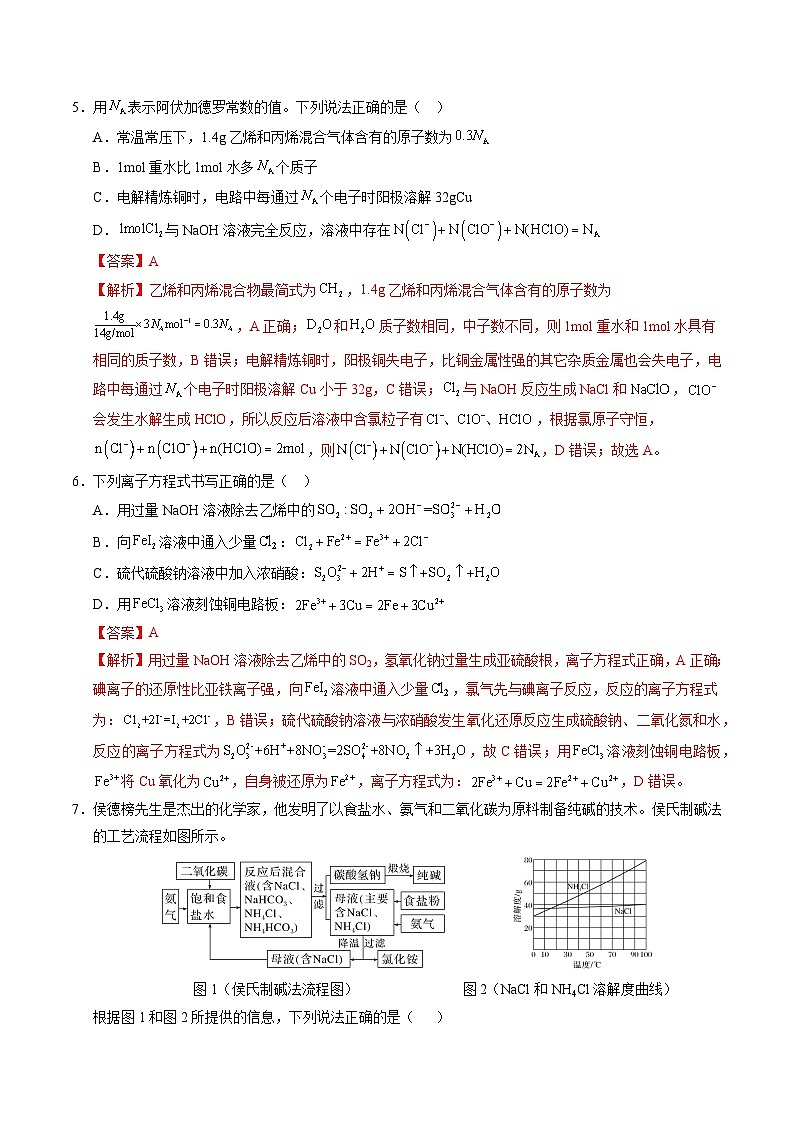 2025年高考第二次模拟考试卷：化学（河北卷）（解析版）第3页