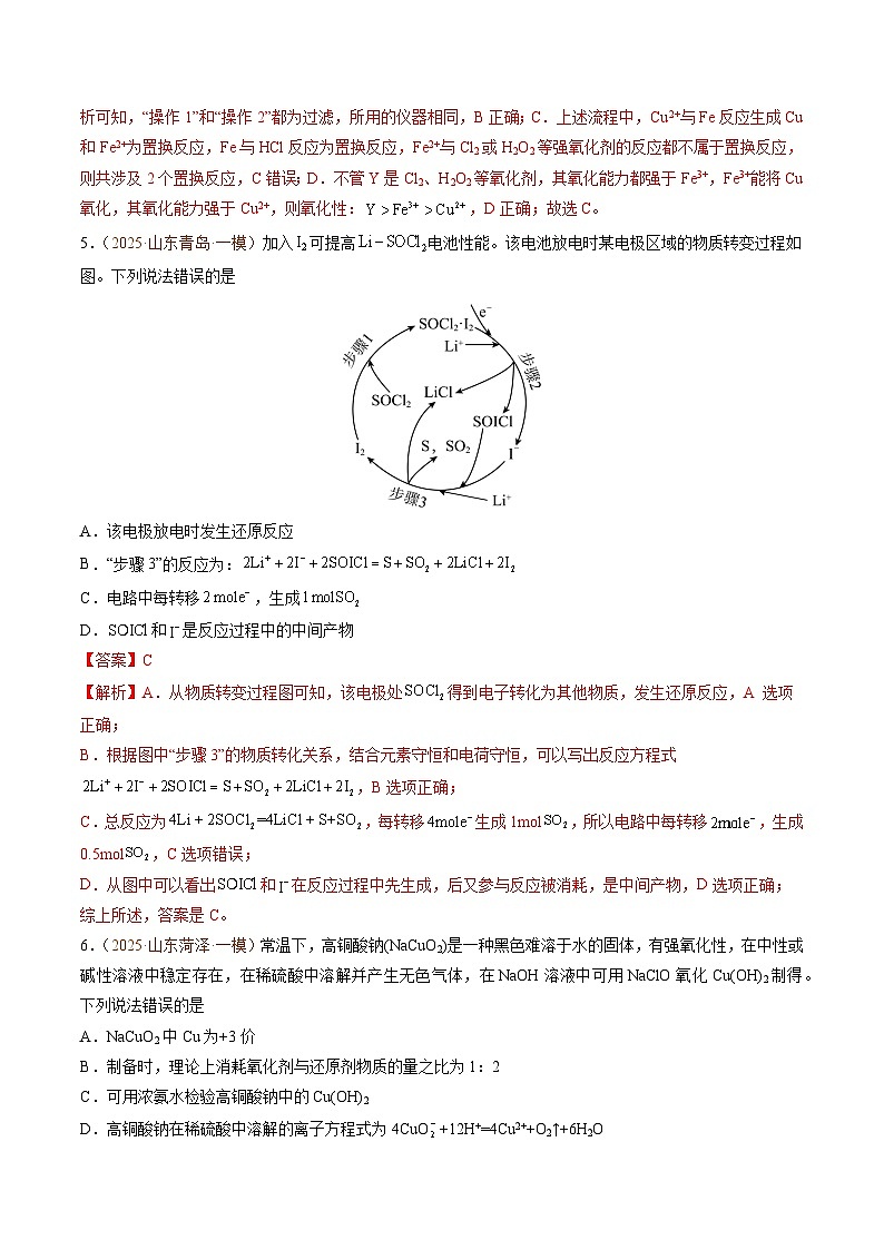 备战2025年高考化学抢押秘籍（山东专用）猜押化学基本概念（教师版）第3页