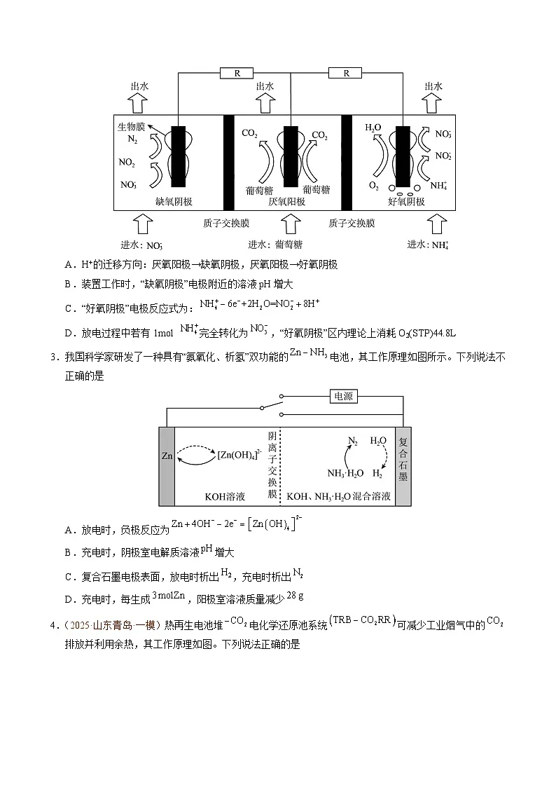 备战2025年高考化学抢押秘籍（山东专用）猜押电化学电解质溶液曲线分析（学生版）第2页