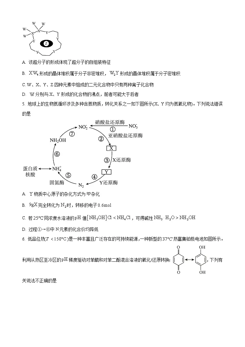 2025届新疆维吾尔自治区高三下学期第三次适应性检测理科综合试题-高中化学 Word版无答案第3页