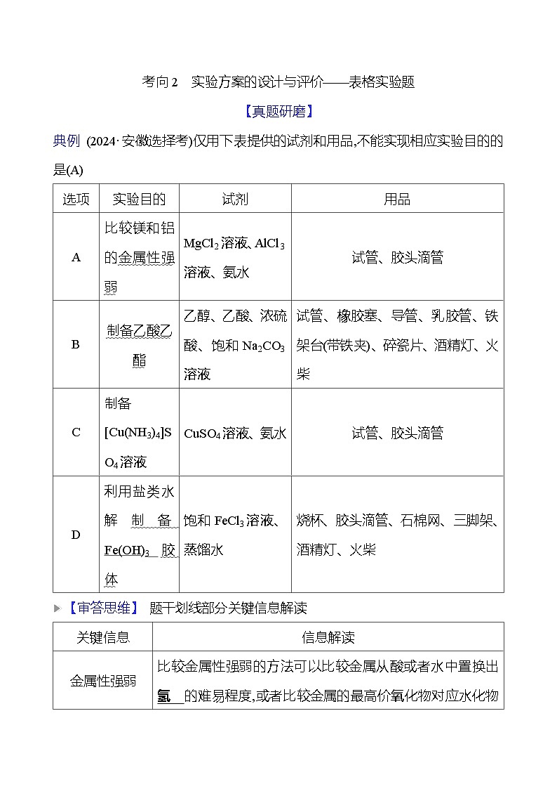 2025版高考热点题型与考点专练化学一热点6化学实验基础试题（Word版附答案）第3页