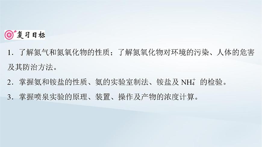 2025届高考化学一轮总复习课件  第5章 非金属及其化合物第22讲 氮及其氧化物氨和铵盐第2页