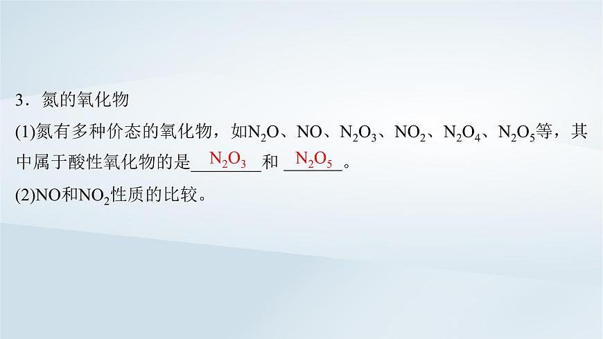 2025届高考化学一轮总复习课件  第5章 非金属及其化合物第22讲 氮及其氧化物氨和铵盐第7页