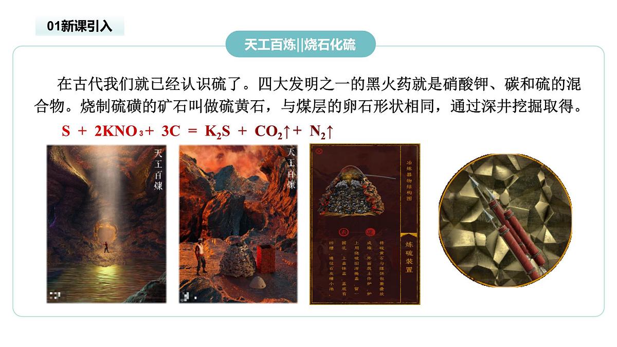 2024-2025学年人教版高一化学必修第二册教学课件5.1.1硫和二氧化硫第3页