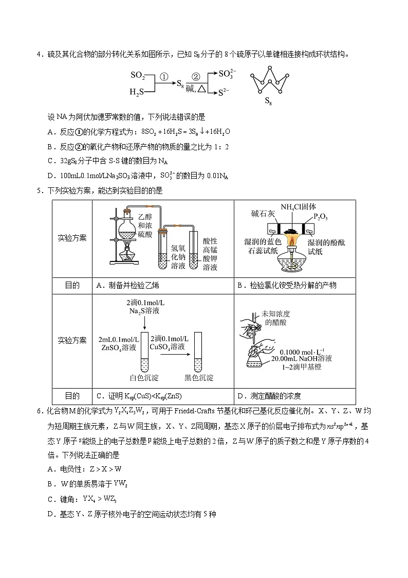 2025年高考押题预测卷：化学（重庆卷02）（考试版）第2页