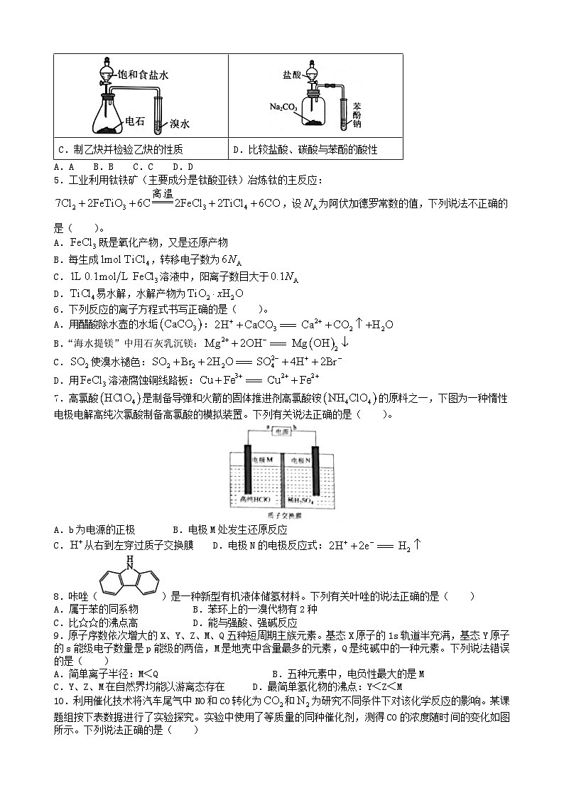 雅礼冲刺卷 化学第2页