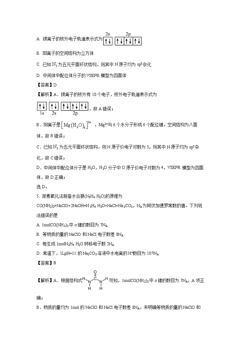 河北省唐山市2025届高三下学期第二次模拟化学试题（解析版）第3页