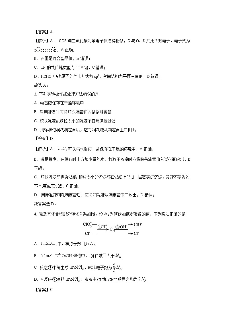 辽宁省名校联盟2025届高三下学期5月份联合考试化学试卷（解析版）第2页