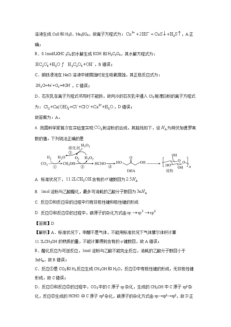 湖南省邵阳市2025届高三下学期第二次联考化学试卷（解析版）第3页